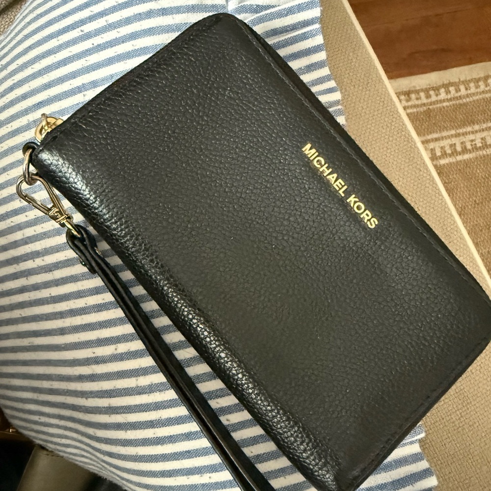 Michael Kors Black Wristlet